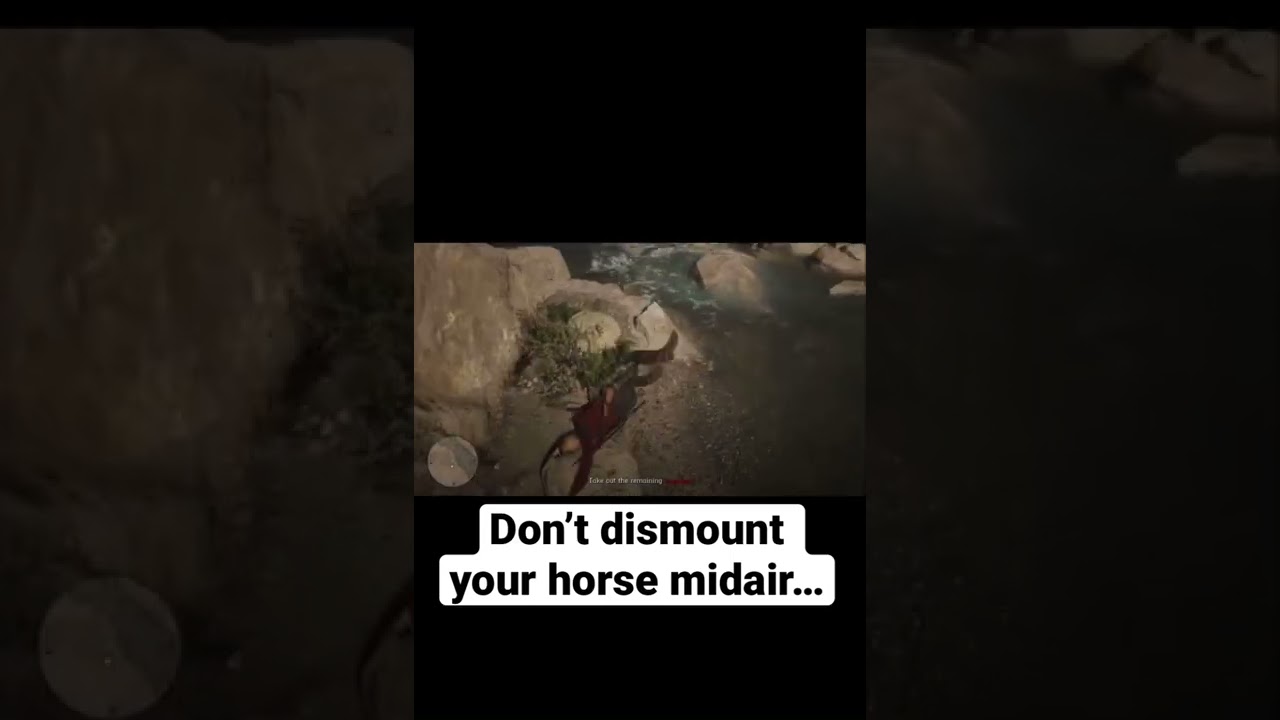 Don’t Dismount Your Horse Midair… (Red Dead Redemption 2)