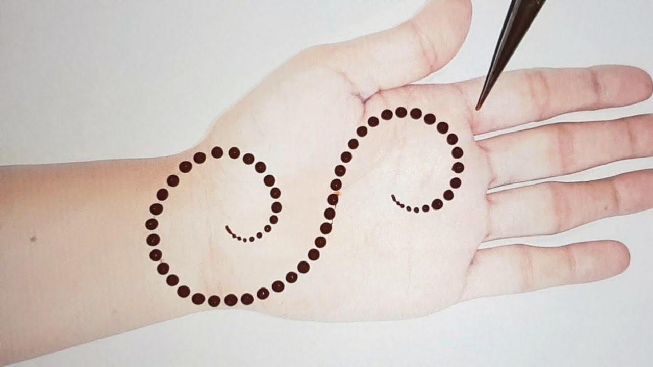 S Letter Easy Arabic Mehndi Trick Beautiful Front Hand Mehndi Design Stylish Gol Tikki Mehndi Youtube