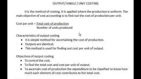 6th Sem | Class 2 |  Costing Methods and Techniques |  unit 1 | theory part of unit costing