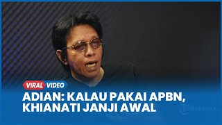 Adian Napitulu Supports Prubaya: If We Use the State Budget, We'll Betray Our Initial Promises