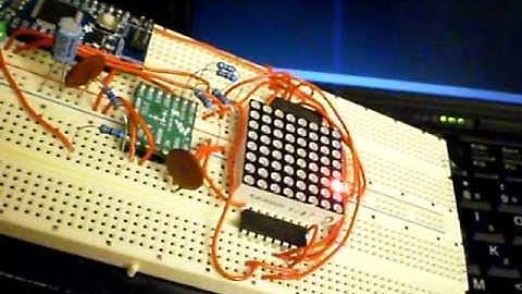 LED Matrix Accelerometer Demo