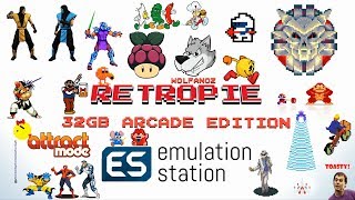 32Gb Arcade Only Retropie 4.4 Mame Wolfanoz