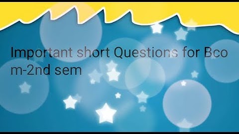 Computer important question! Previous year question of Bcom!! MDU!Gurugram university