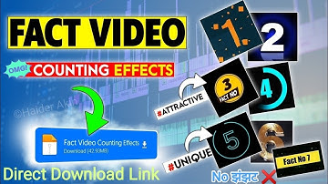 Top 7 green screen fact counting effect video@HaiderAkin