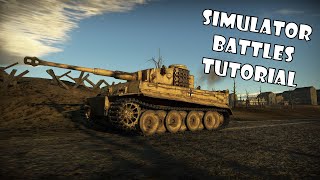 Simulator battles tutorial