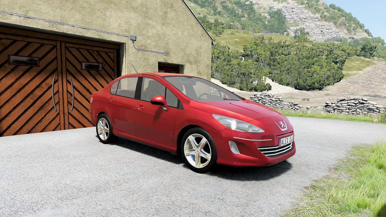BeamNG.drive - Peugeot 408 1.6 2012 - Car Show Test Drive Crash .