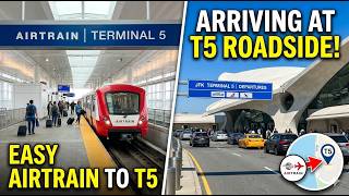 Arriving at JFK ✈️ Terminal 5: AirTrain & Roadside Guide