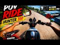 Pov ride Hunter350 with Red Rooster Performance | ASMR | Puresound