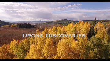 Low to High CLOSE to aspen trees Reveal, Aerial, 4K, 33s, 18of34, Aspen Trees, Foliage, Mountains, B