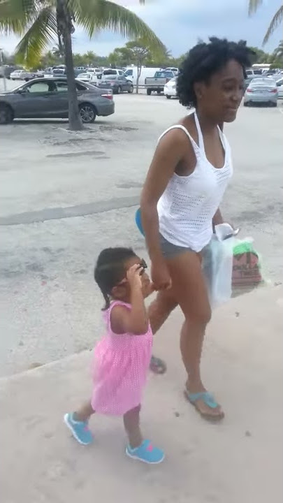 Her 1st time at the beach