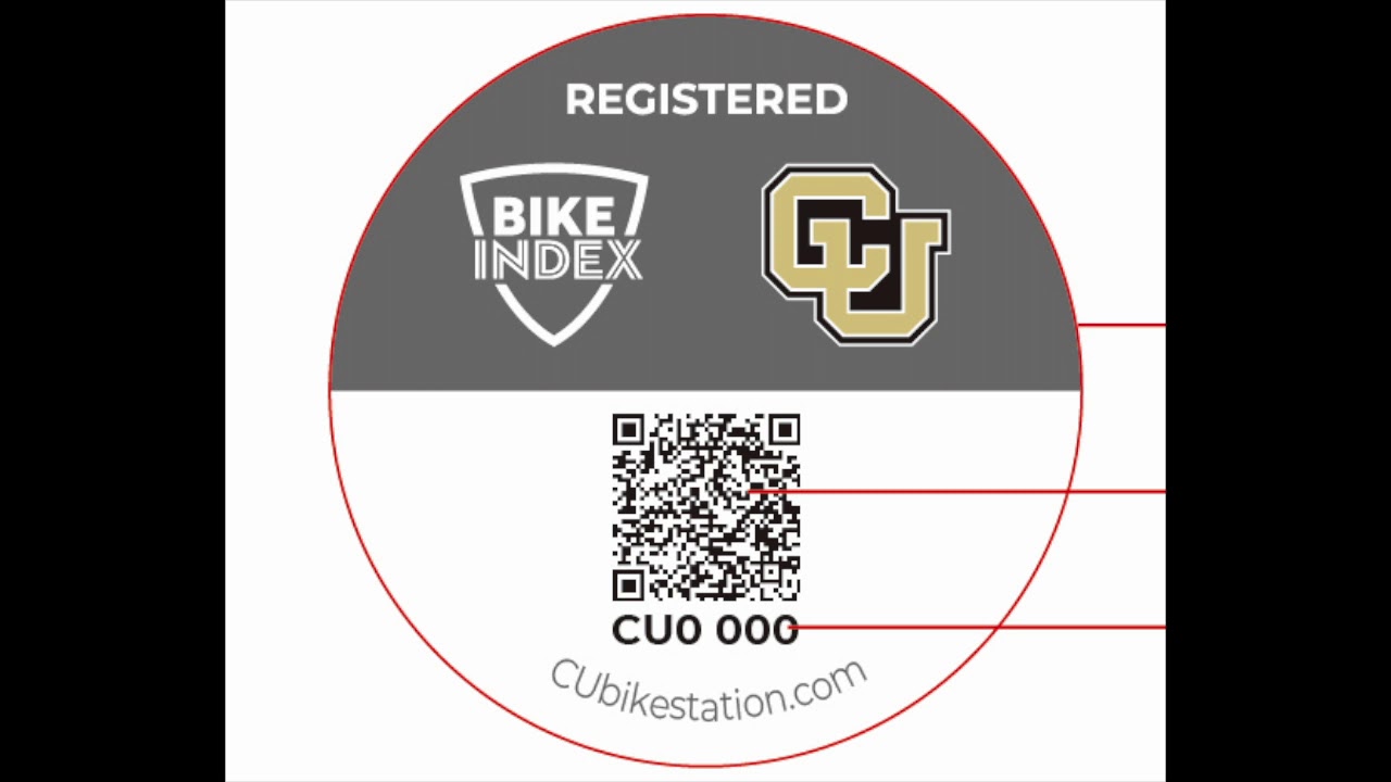Register a bike with CU and link a sticker - YouTube