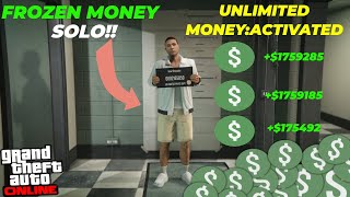 *NEW* SOLO FROZEN MONEY GLITCH IN GTA 5 ONLINE *AFTER PATCH 1.67*