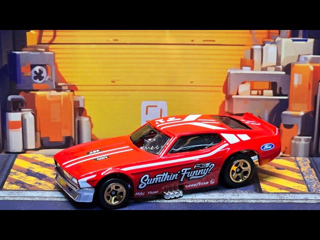 ミニカー L.A. Hooker 71 Ford Mustang Funny Car 1971 L.A. Hooker Ford Mustang NHRA Funny Car, Orange w/ Red