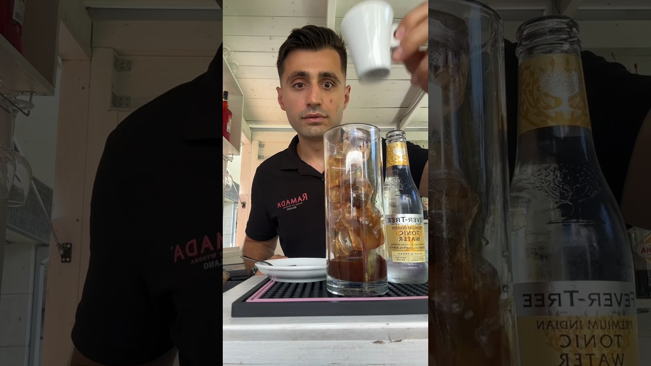 Espresso tonic #cocktail #shortvideo