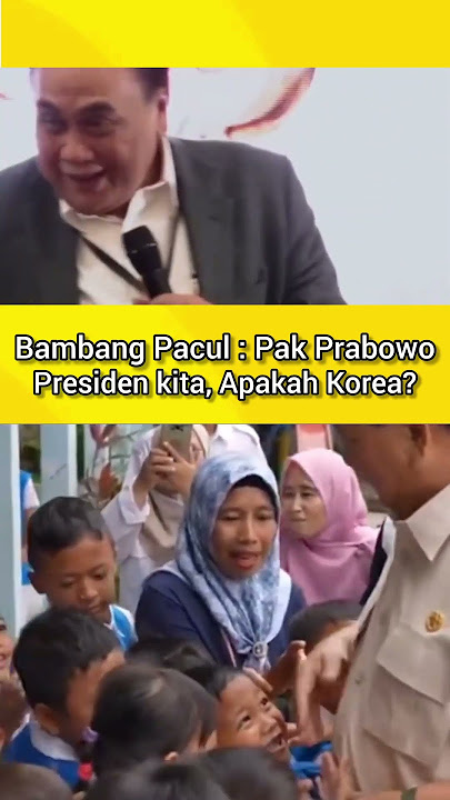 Bambang Pacul: Is Mr. Prabowo, Our President, Korean?