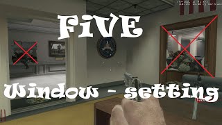 How to set the windows in Call of Duty Black Ops 1: "FiVE"