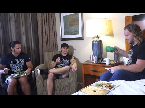 Wrestlers On The Road Ordering Room Service w/ Hangman Adam Page