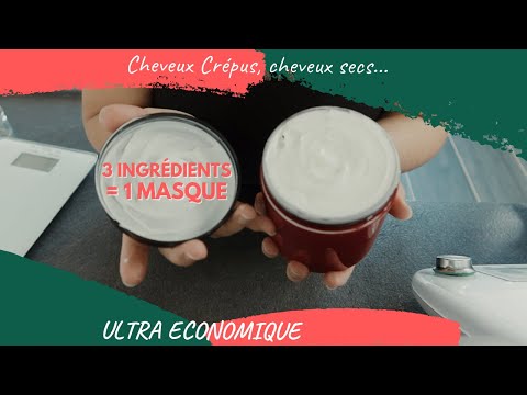 MASQUE Cheveux crépus maison 3 INGREDIENTS