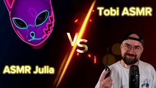 ASMR Trigger Battle: @ASMRTobi vs ASMRJulia (as ASMR Neon Cat) in „The Four Elements“ 🔥💦🌱🌬️