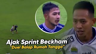 Sprint Edan Zola vs Beckham !! Momen Adu Lari Kakak Adik Dilaga Arema vs Persib Bandung