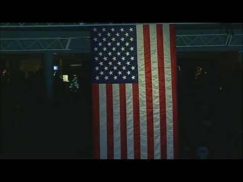 Joyce Randolph sings The National Anthem at San Jose Sharks vs. New York Rangers game