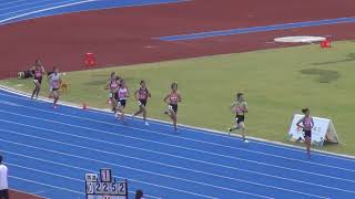20220719162652 111年全國中等學校運動會田徑賽國中女五項全能800公尺5決賽第3組 新竹縣芎林國中林沛萱奪金牌、臺南市佳里國中游千霈奪銀牌、臺東縣新生國中陳亭安奪銅牌。