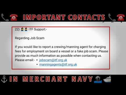 Important Contacts in Merchant Navy every Seafarer should have | MMD | NUSI | Dgshipping | Hindi