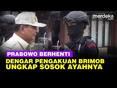 Prabowo Berhenti Dengar Pengakuan Brimob Polri, Terungkap Sosok Ayahnya