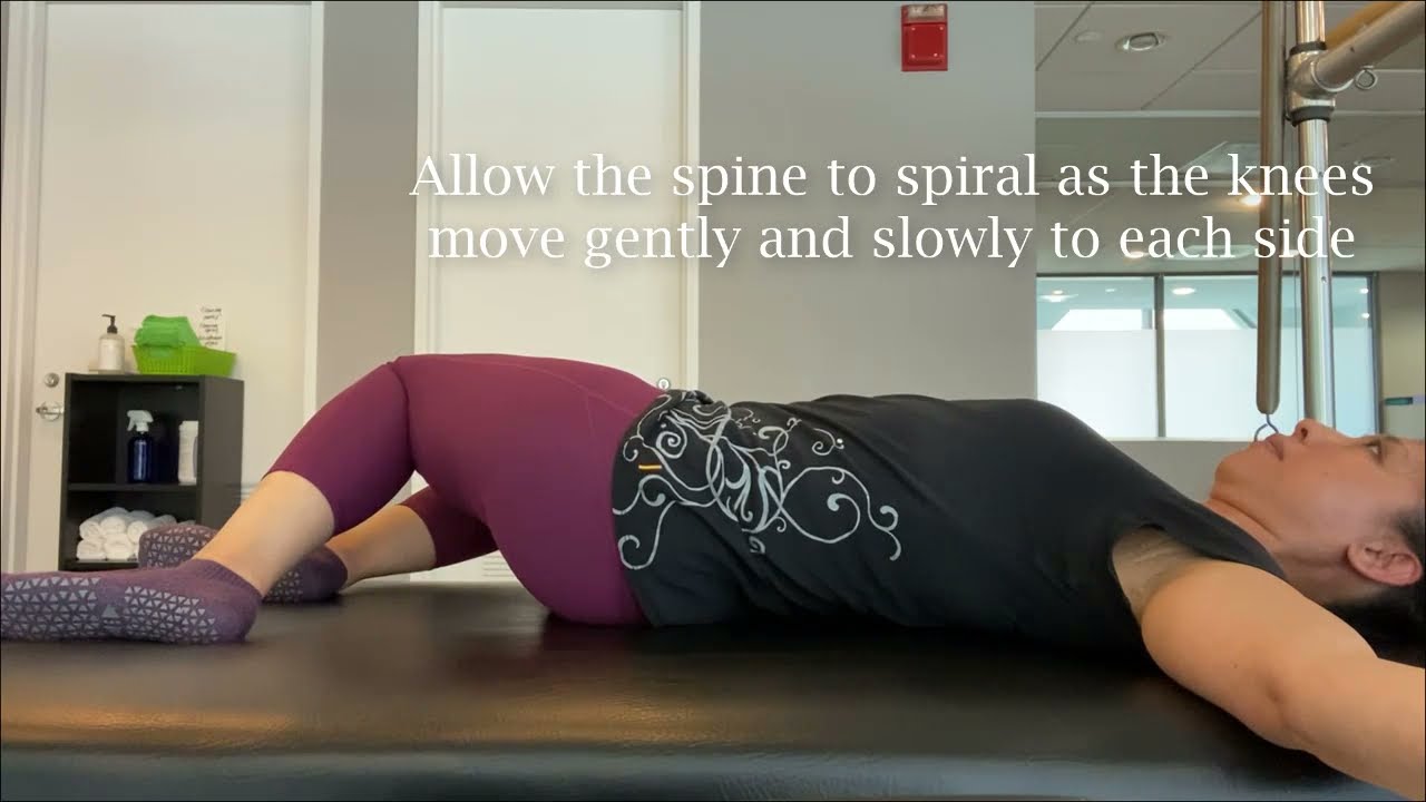 Knee Sway Pilates Exercise Demo