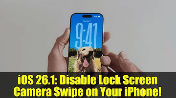 iOS 26.1: Disable Lock Screen Camera Swipe on Your iPhone!