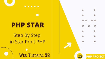 M Star Pattern Print In PHP | Step By Step M Star Pattern Print In PHP | Web Tutorial 39 #star