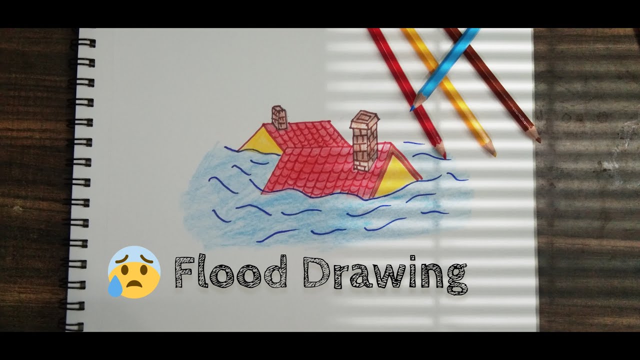 Flood drawing pencil colouring chennai YouTube