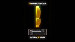 🔥3D Dollar Symbol In After Effects #AfterEffects #3DDollar #MotionDesign  #YouTubeShorts #ViralVideo