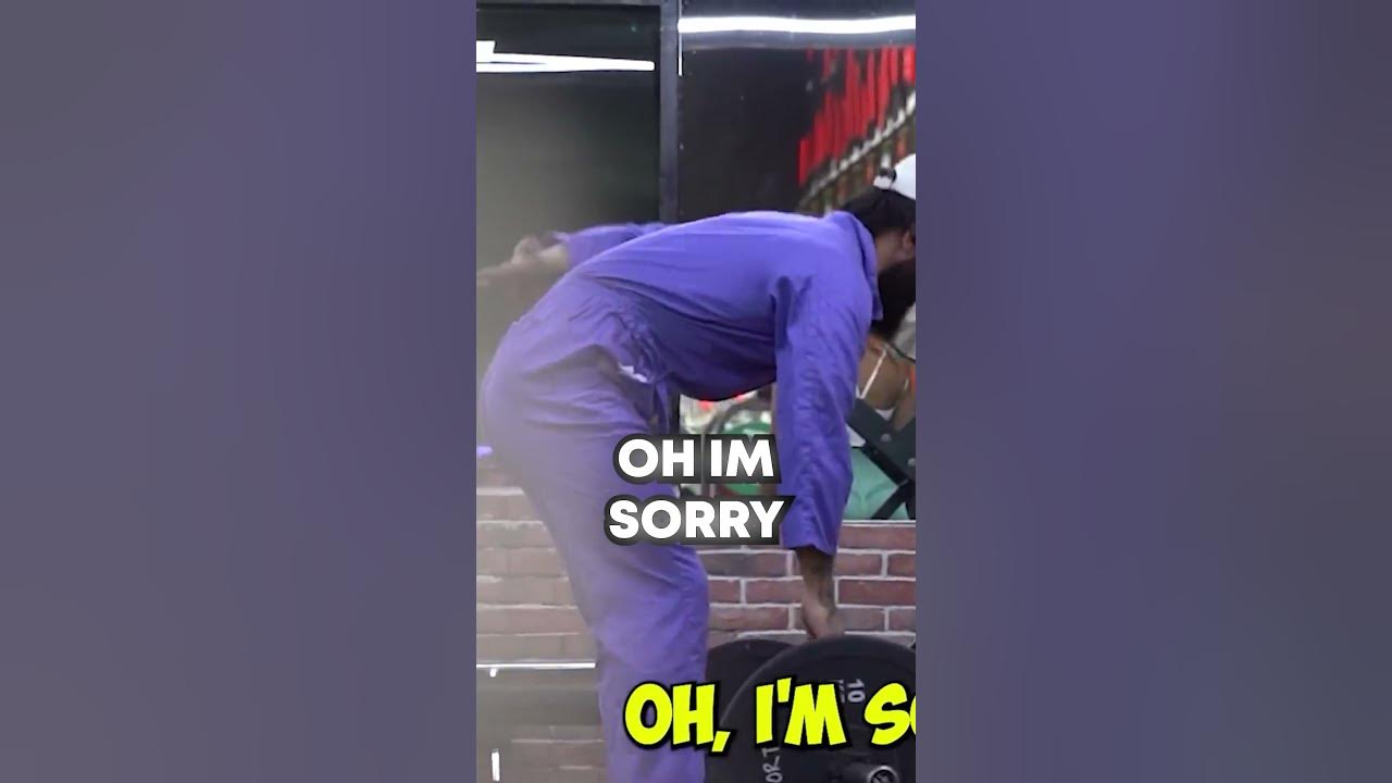 powerlifter disguised as janitor SHOCKS gym (vladimirfitness) prank 