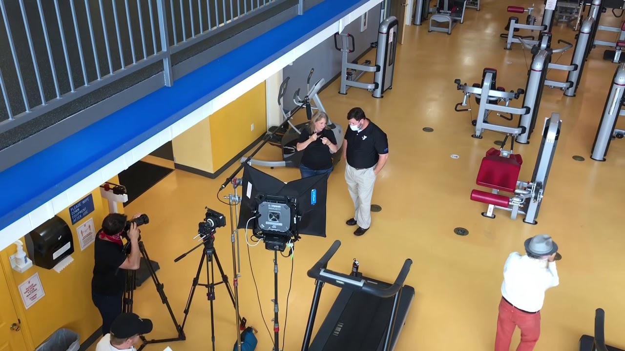 Commercial shoot at our Y YouTube