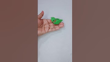 Diy parrot with clay 🦜| how to make parrot #shorts #tranding #shortvideo