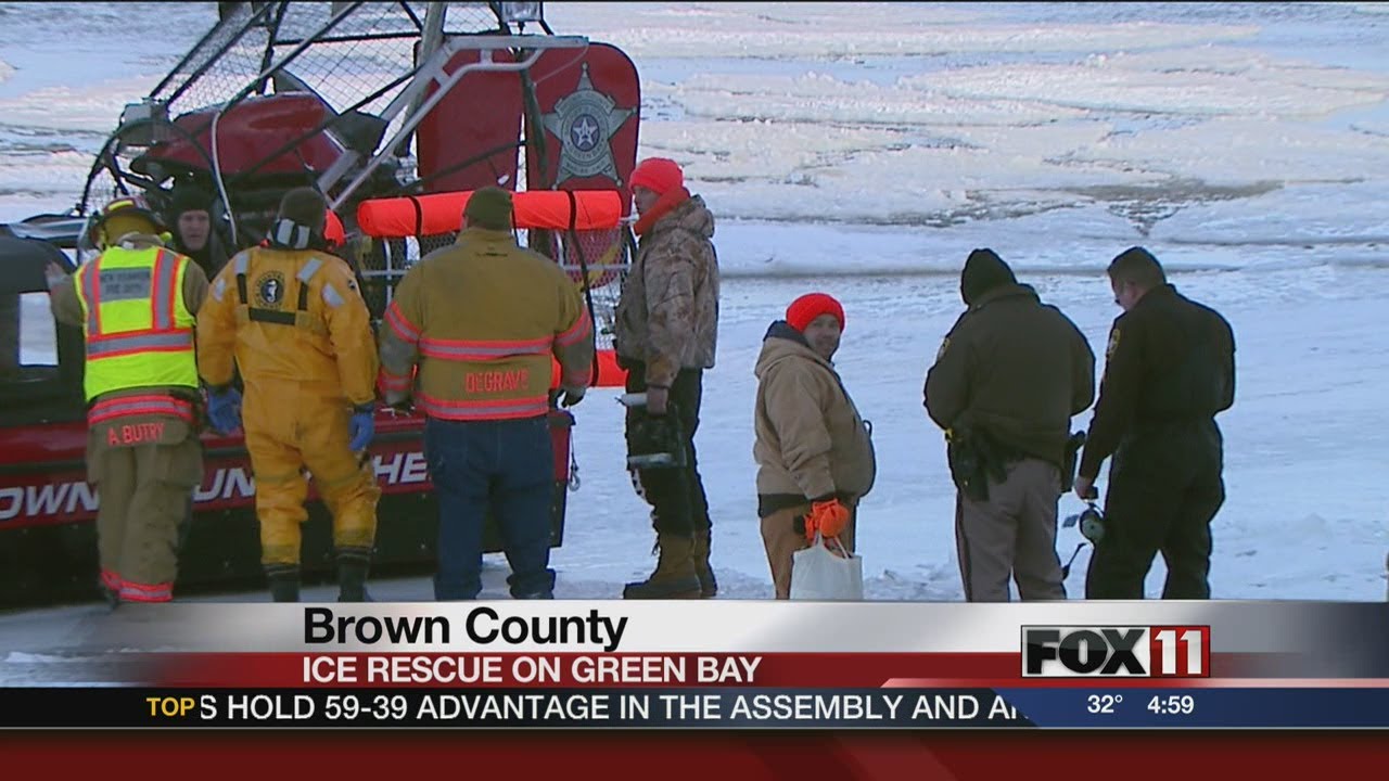 Ice Rescue on Bay of Green Bay YouTube