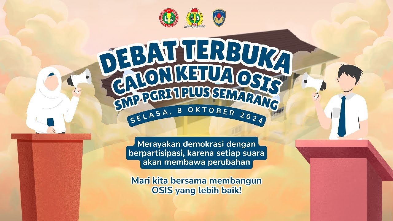 LIVE Debat Terbuka Calon Ketua OSIS SMP PGRI 1 Semarang Periode 2024-2025