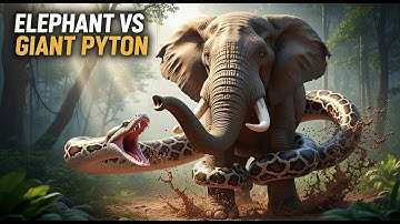 "Elephant vs Giant Python – Epic Jungle Rescue Battle | Wild Animal Attack & Survival Story"