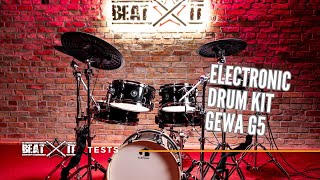 High-class drum kit with a professional G5 sound module | A Test by EN BeatitTV
