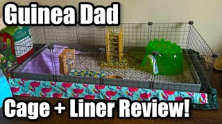 Guinea Dad 2x4 Cage and Liner Unboxing, Review and Meet the Piggies!