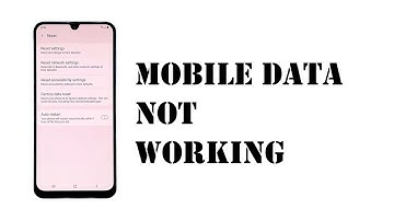 Galaxy A20 Mobile Data Not Working. Here’s The Fix!