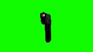 4K Green Screen Free - Gun Shooting Bullet
