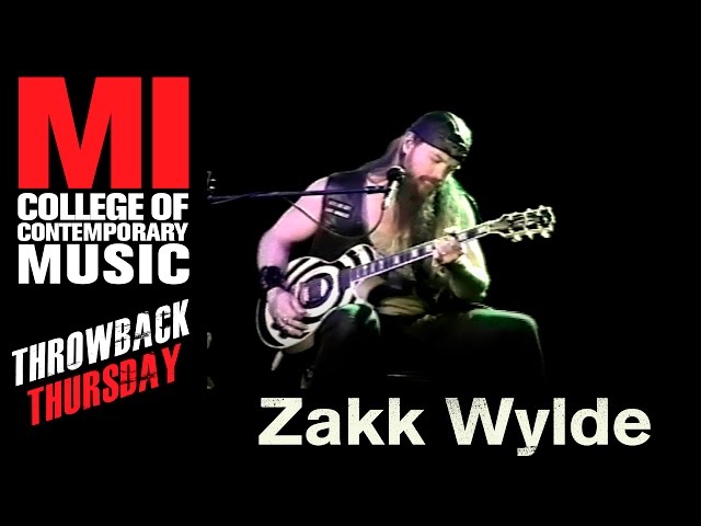 洋楽 Zakk Wylde Plugged and Unplugged Zakk Wylde Throwback Thursday From the MI Vault - YouTube