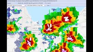 August 6 Indiana Dangerous Thunderstorm Alert
