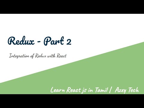 14) React-Redux - Learn React js in Tamil - YouTube