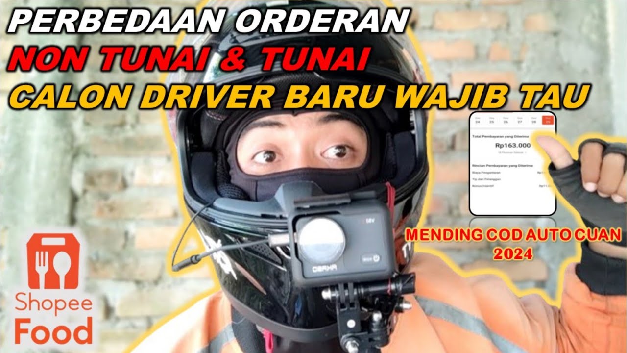 ORDERAN COD ATAU NON TUNAI? TUTORIAL SHOPEE FOOD DRIVER PEMULA (2025)