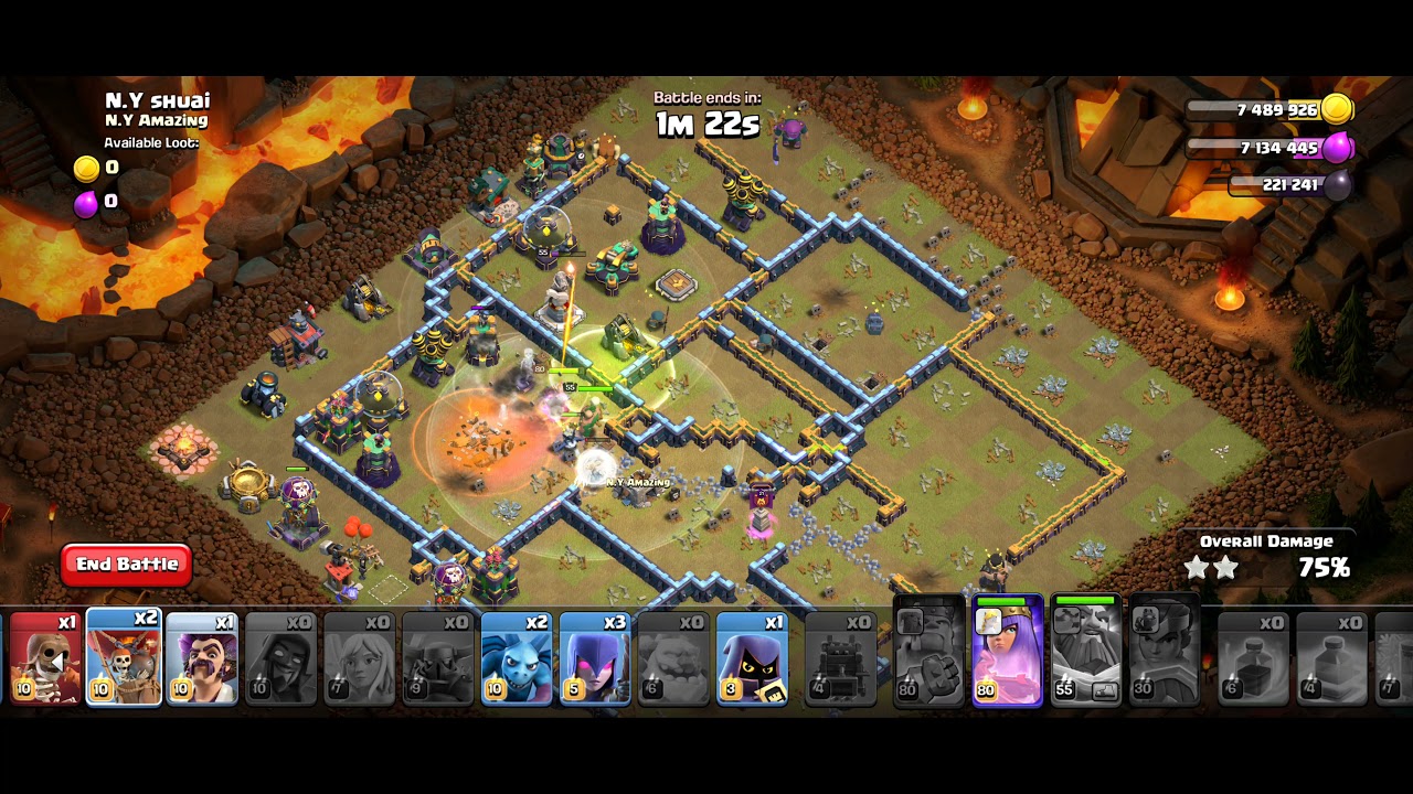 COC August 2021 qualifier challenge 3 star attack