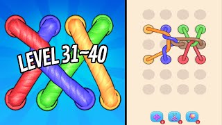🏅 TANGLE ROPE 3D 🤪 Level 31~40 🧩 Gameplay Walkthrough screenshot 3