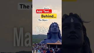 Text Behind Object, Effect in DaVinci Resolve #shorts #contentcreator #chatgpt